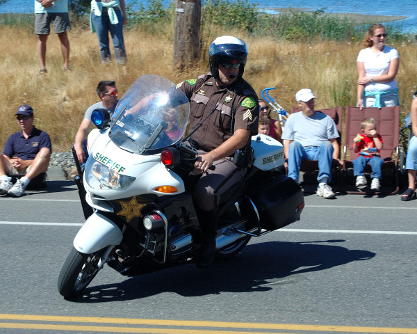 Police Motorcycle Display